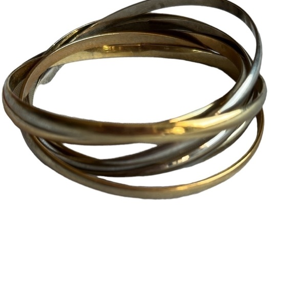 Bangle Bracelets faux Gold & Silver - Picture 1 of 6